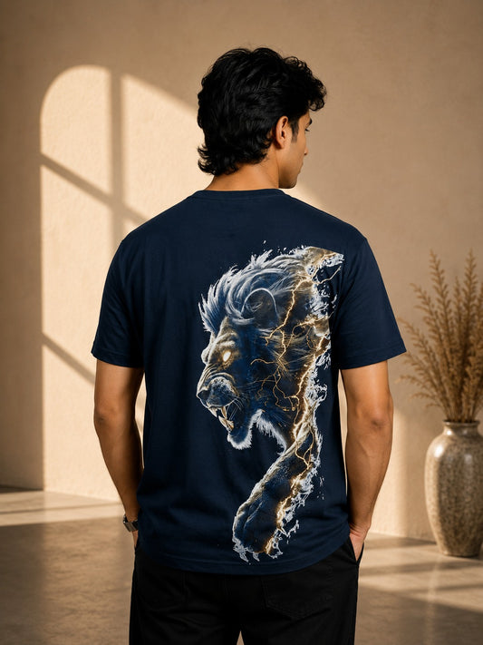 Trend Tee- Deep Black Printed Tee