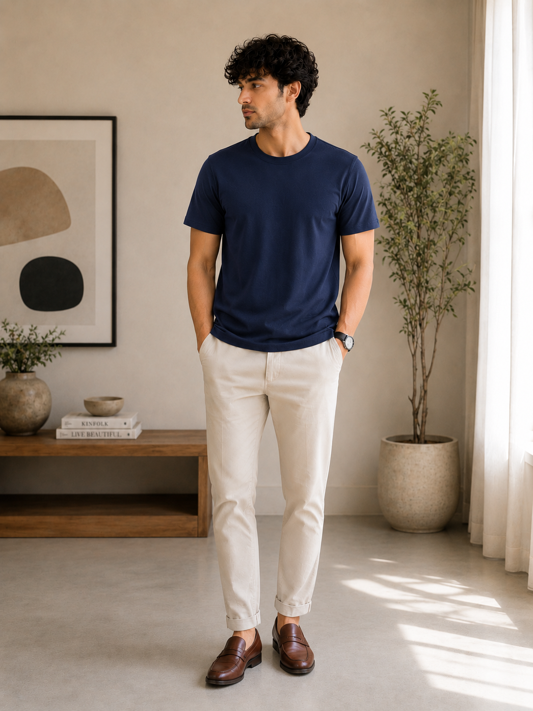 Trend Tee-Navy Blue