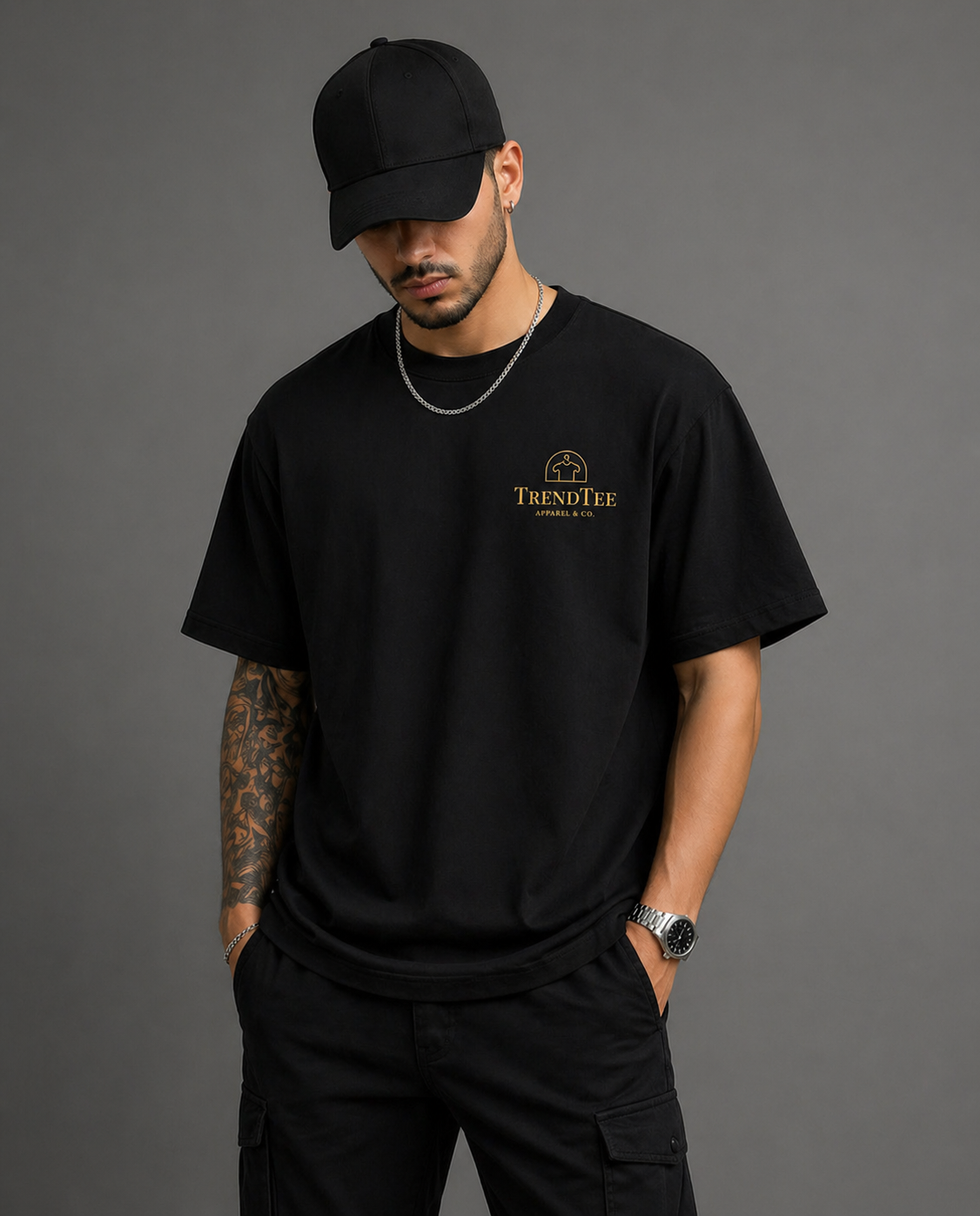 Trend Tee - Deep Black