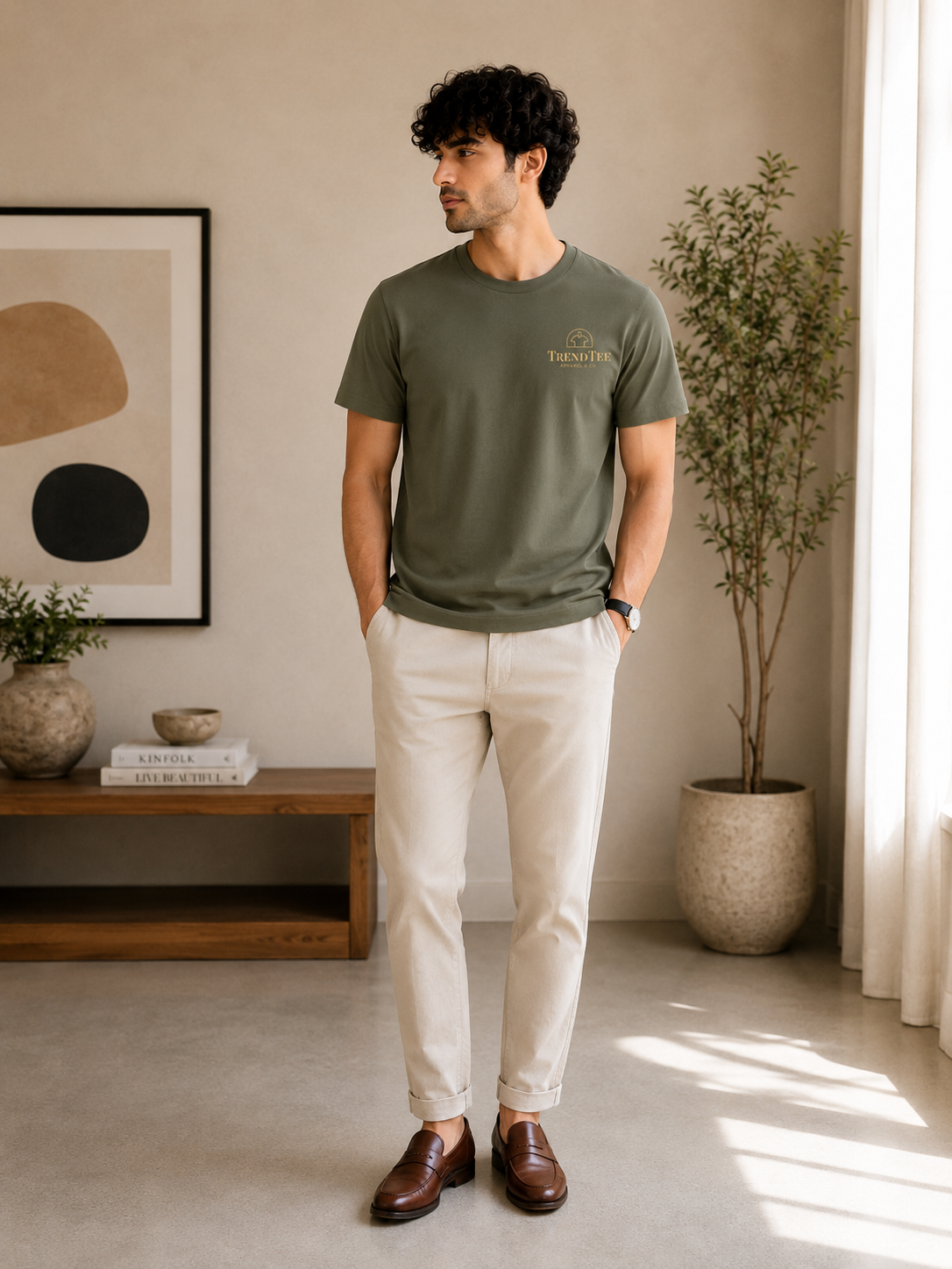Trend Tee - Olive Green