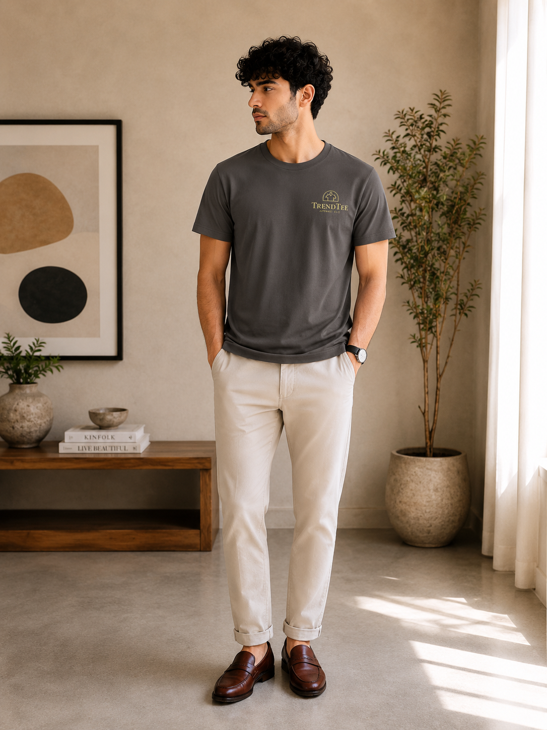 Trend Tee - Charcol