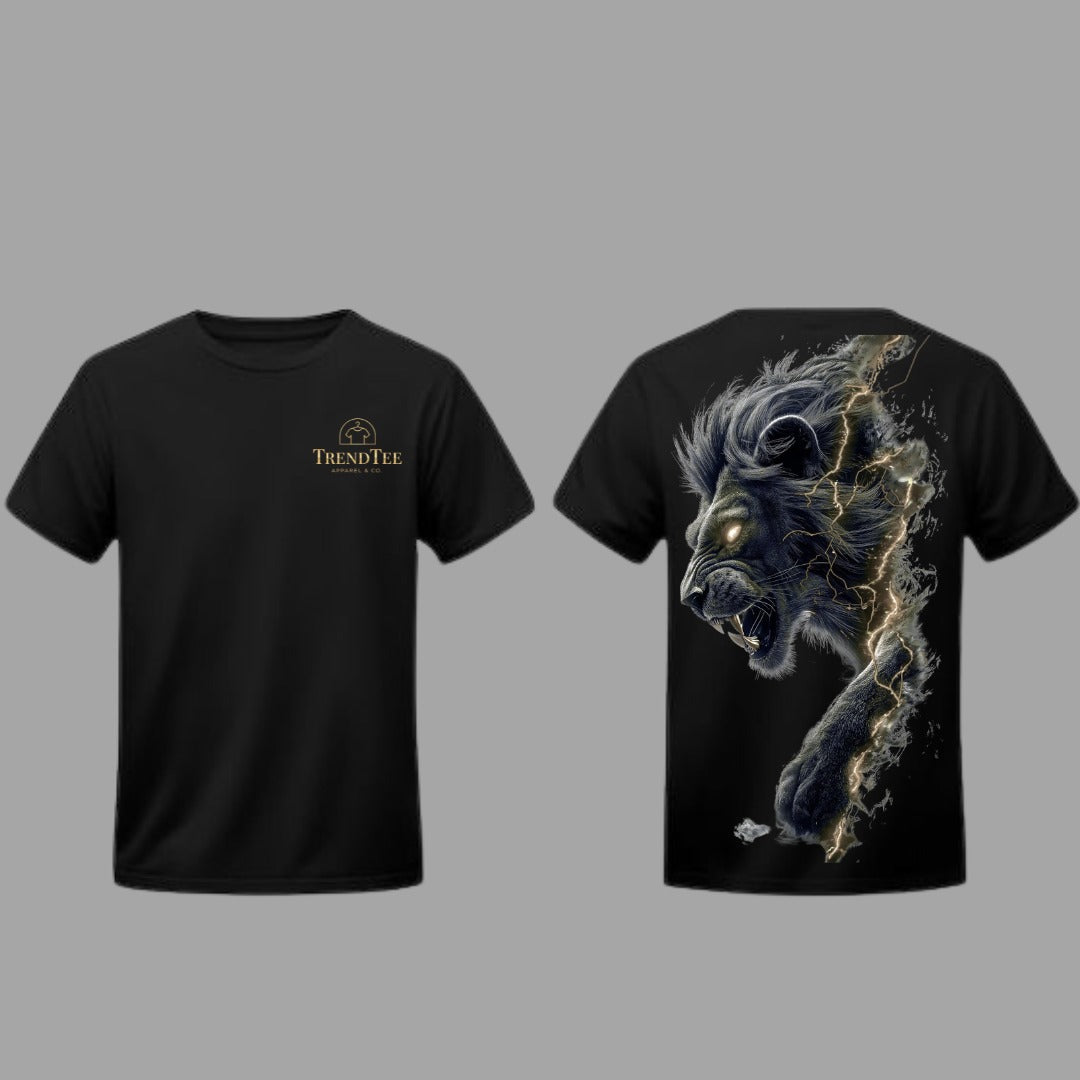 Trend Tee- Deep Black Printed Tee