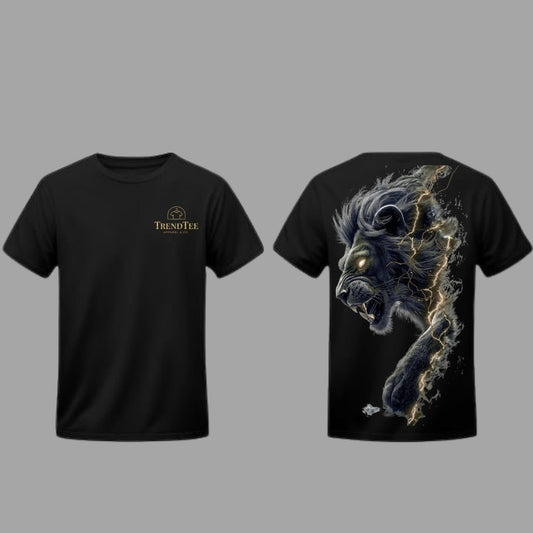 Trend Tee- Deep Black Printed Tee