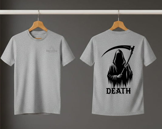 Trend Tee-Heather Gray Printed Tee