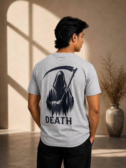 Trend Tee-Heather Gray Printed Tee