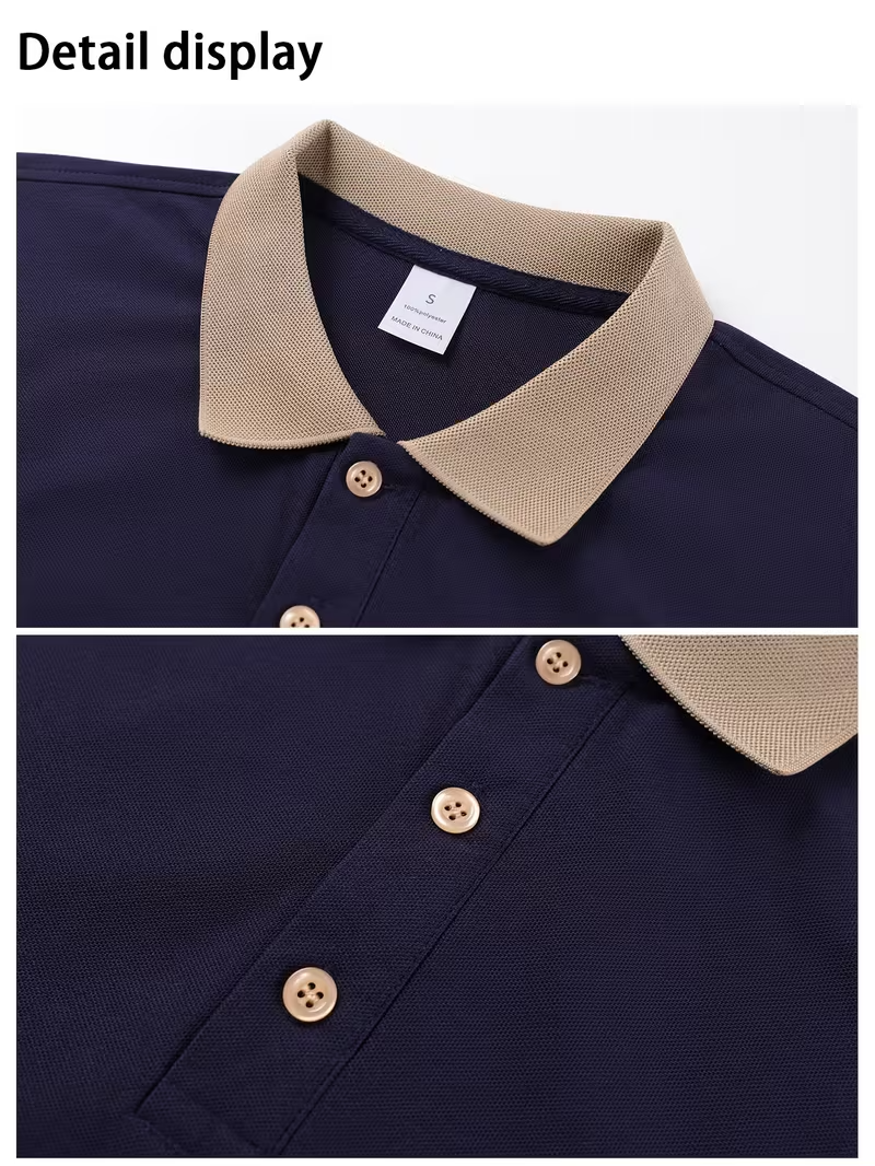 Navy-Blue Old Money Polo
