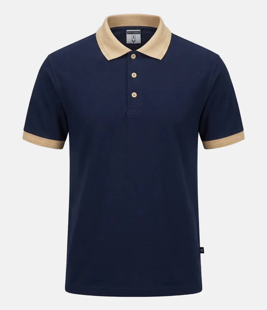 Navy-Blue Old Money Polo
